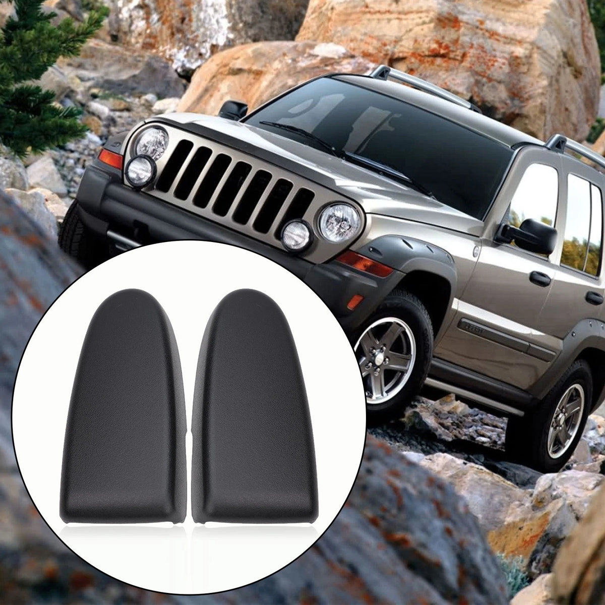 Easy Installation Rear Gate Hatch Hinge Covers for Jeep For Liberty KJ
