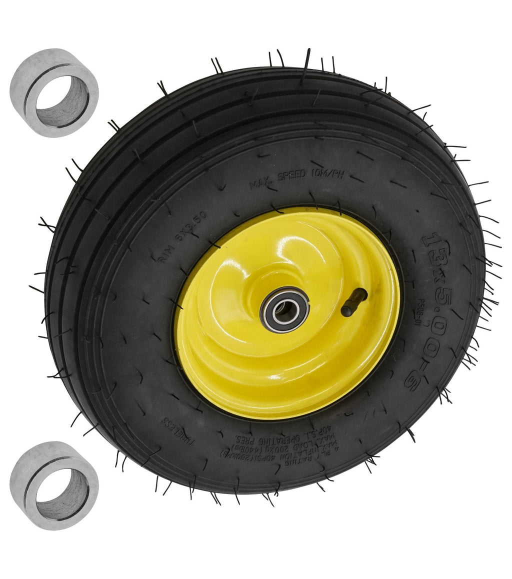 Front Wheel and Tire with Caster for John Deere SST15 SST16 SST18 (2009–2016)