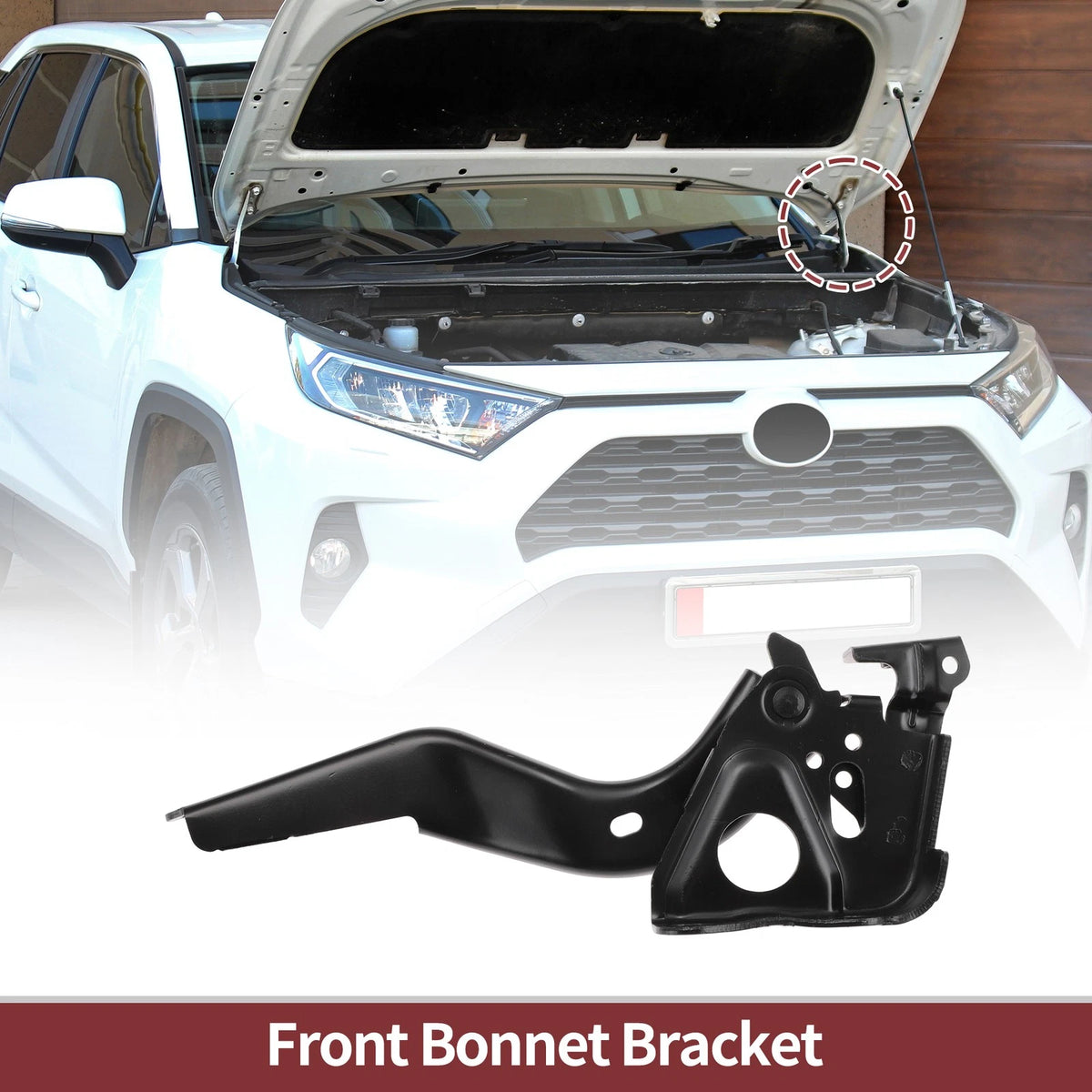 Hood Hinge Left Side for Toyota Highlander (2019–2024) OEM Replacement