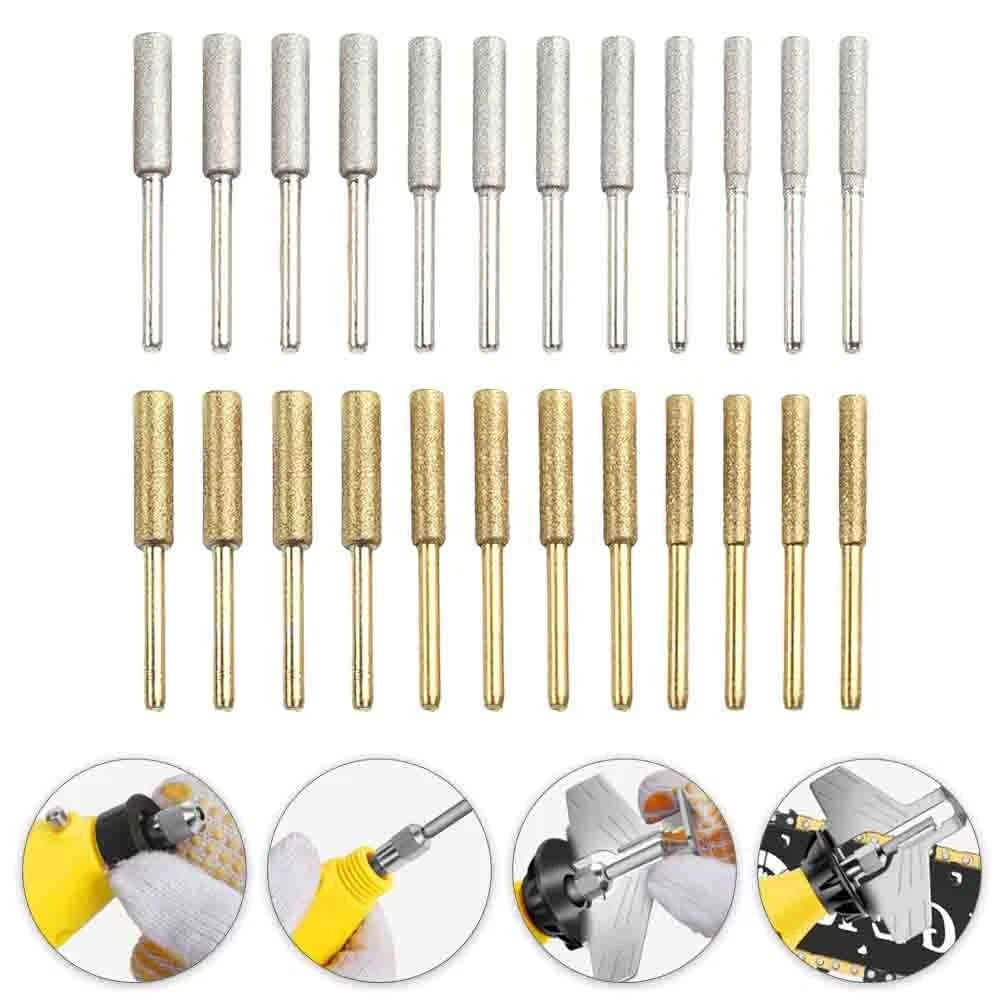 Set of 24 Emery Chainsaw Burrs for Sharpening