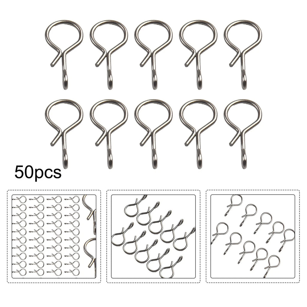 50pcs Fishing Snap Swivels for Quick Change (S/M/L)