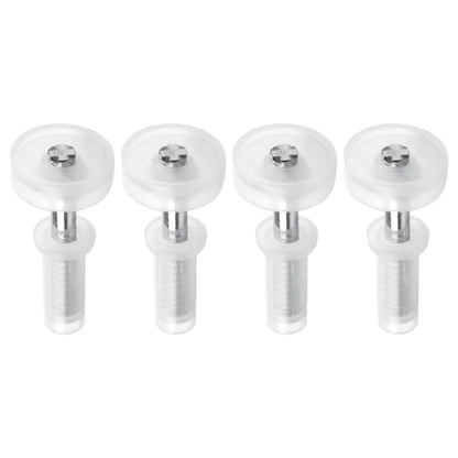Set of 4 Bifold Door Top Guide Wheels for Closet Pantry and Laundry Room