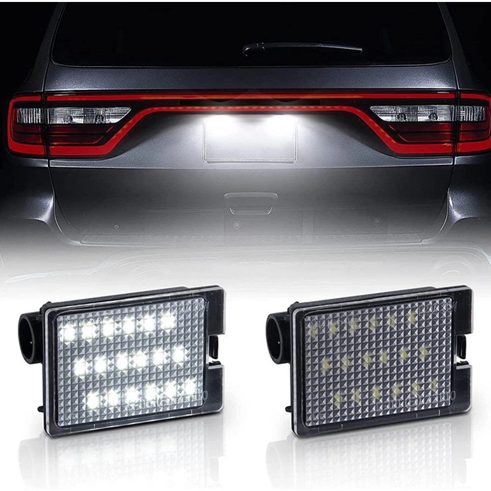 LED License Plate Light Lamps for Dodge Durango (2014–2021) 68244899AA, 68370520AA