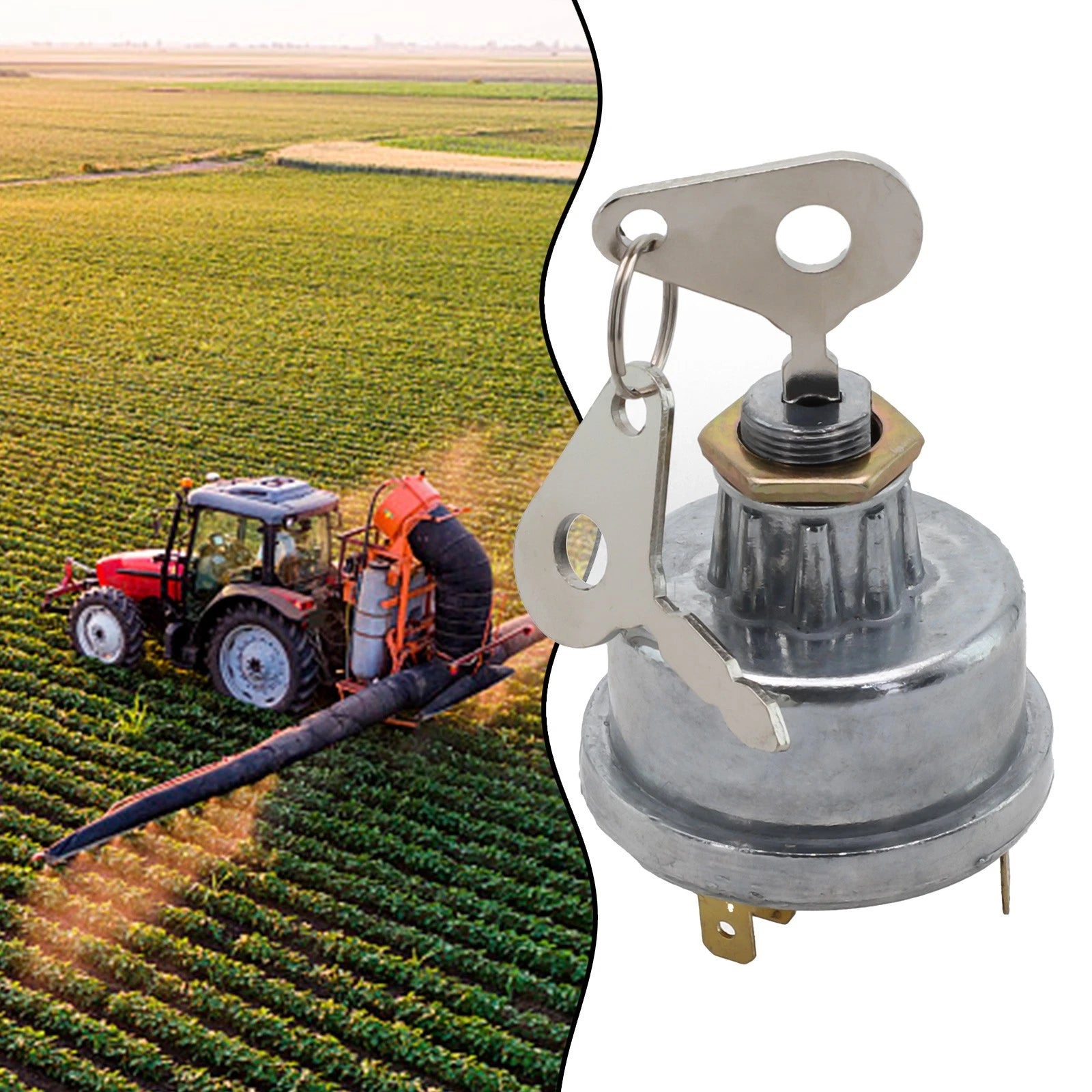 Ignition Switch & Key Set for Plant Tractor