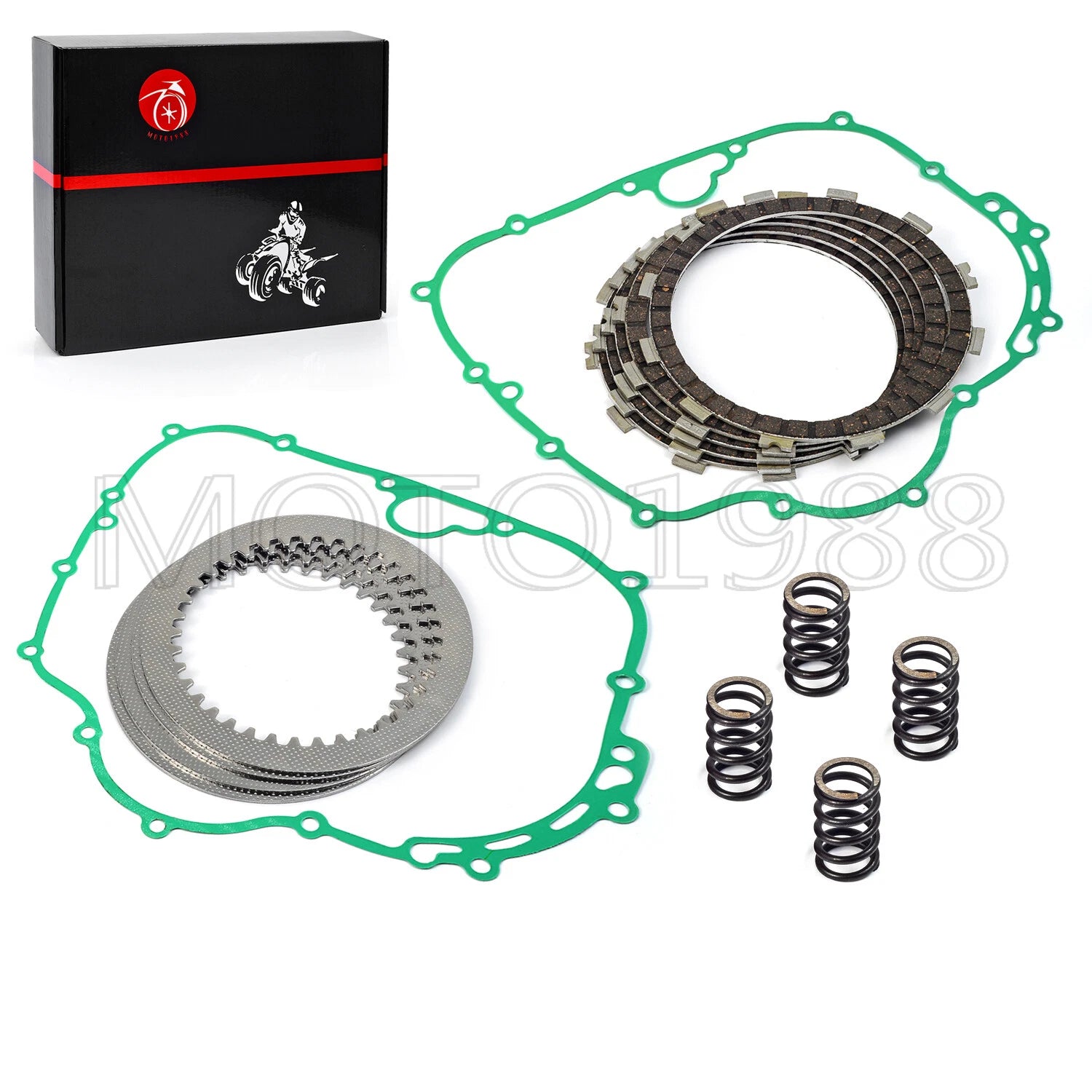 Clutch Friction Plates & Gasket Kit for Kawasaki Bayou 300 KLF300 (1986–2004)