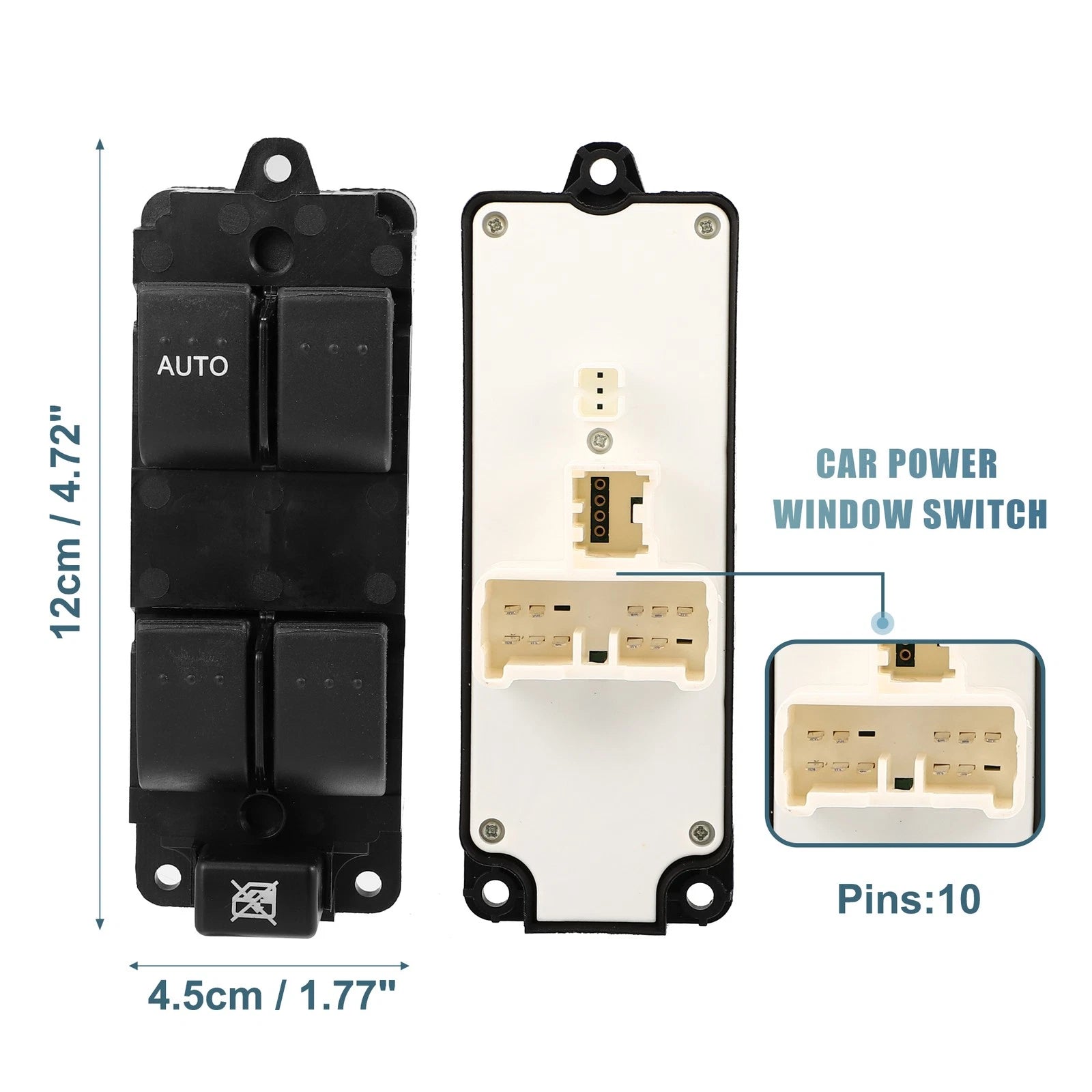 Power Window Switch Driver Side Replacement for Mazda 3 (2004–2009)