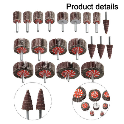 20-Piece Flap Wheel Grinding Set for Drills