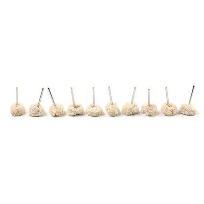 10Pcs Cotton Polishing Wheel Buffing Pad for Rotary Tool