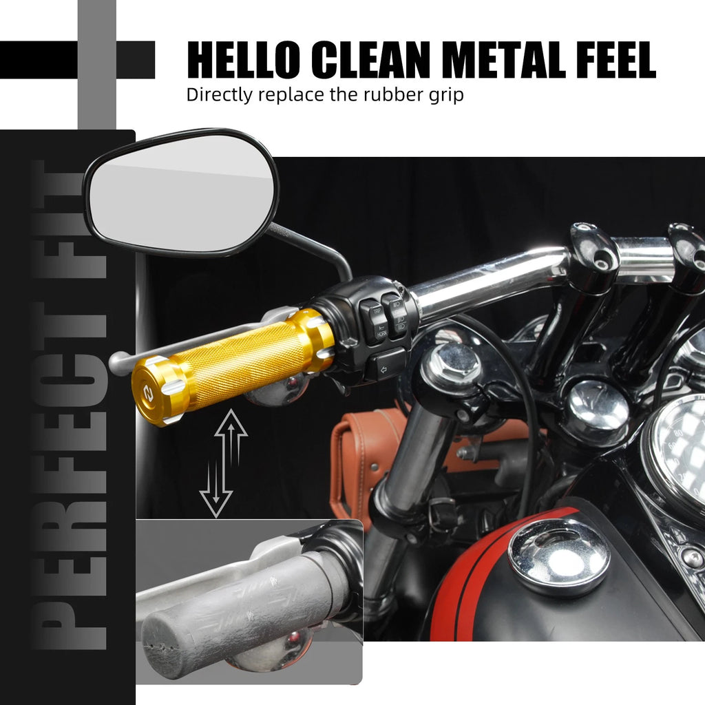 Throttle Handle Bar Grips for Harley Softail Custom FXSTC (1995–2010)