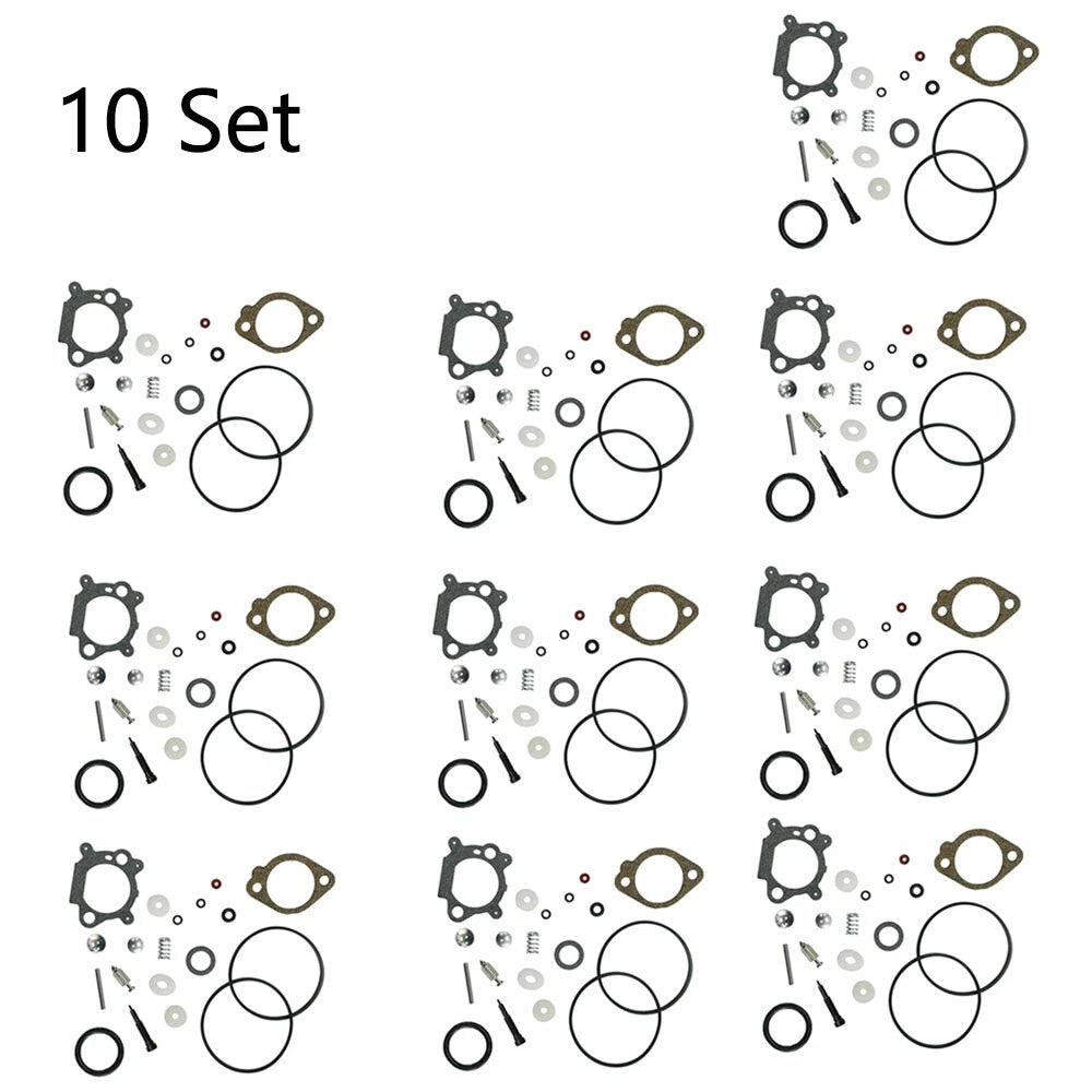 Set of 10 Carburetor Repair Kits for Briggs & Stratton (492495, 493762, 498260)