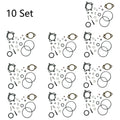 Set of 10 Carburetor Repair Kits for Briggs & Stratton (492495, 493762, 498260)