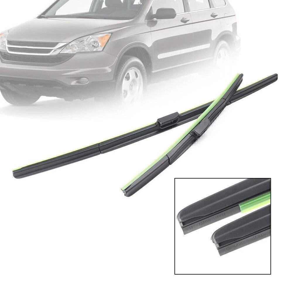 2X Front Windshield Wiper Blades for Honda CR-V (2007–2011)