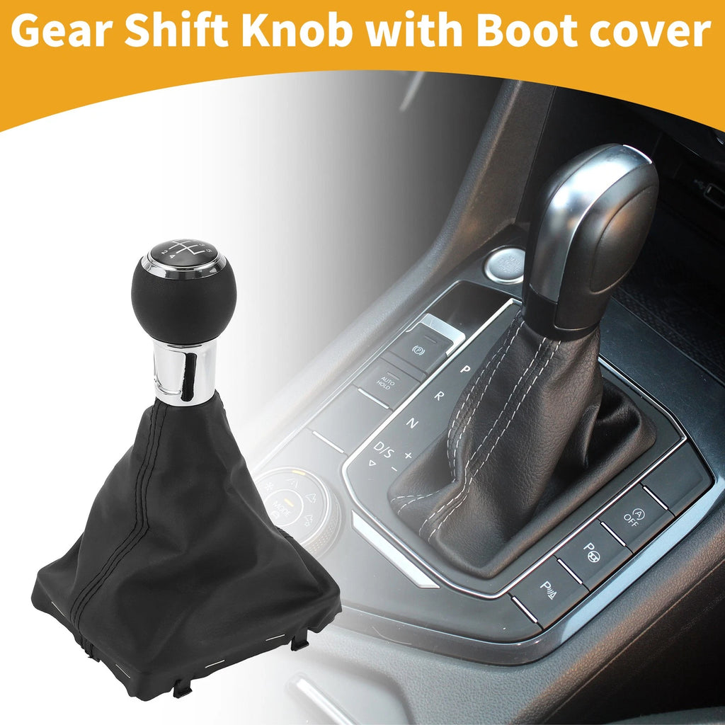Gear Shift Knob with Boot Dust Cover for Audi A3 (2005–2015)