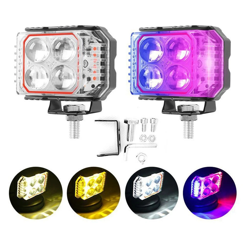 Dynamic Flashing LED Headlight for Motorcycle and Off-Road Vehicles