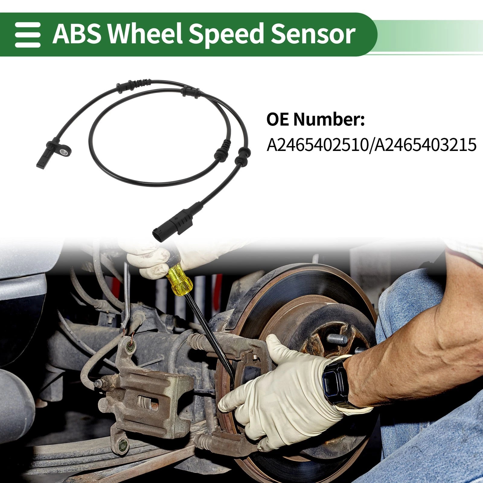 ABS Wheel Speed Sensor Replacement Front for Mercedes-Benz A-Class W176 (2012–2019)