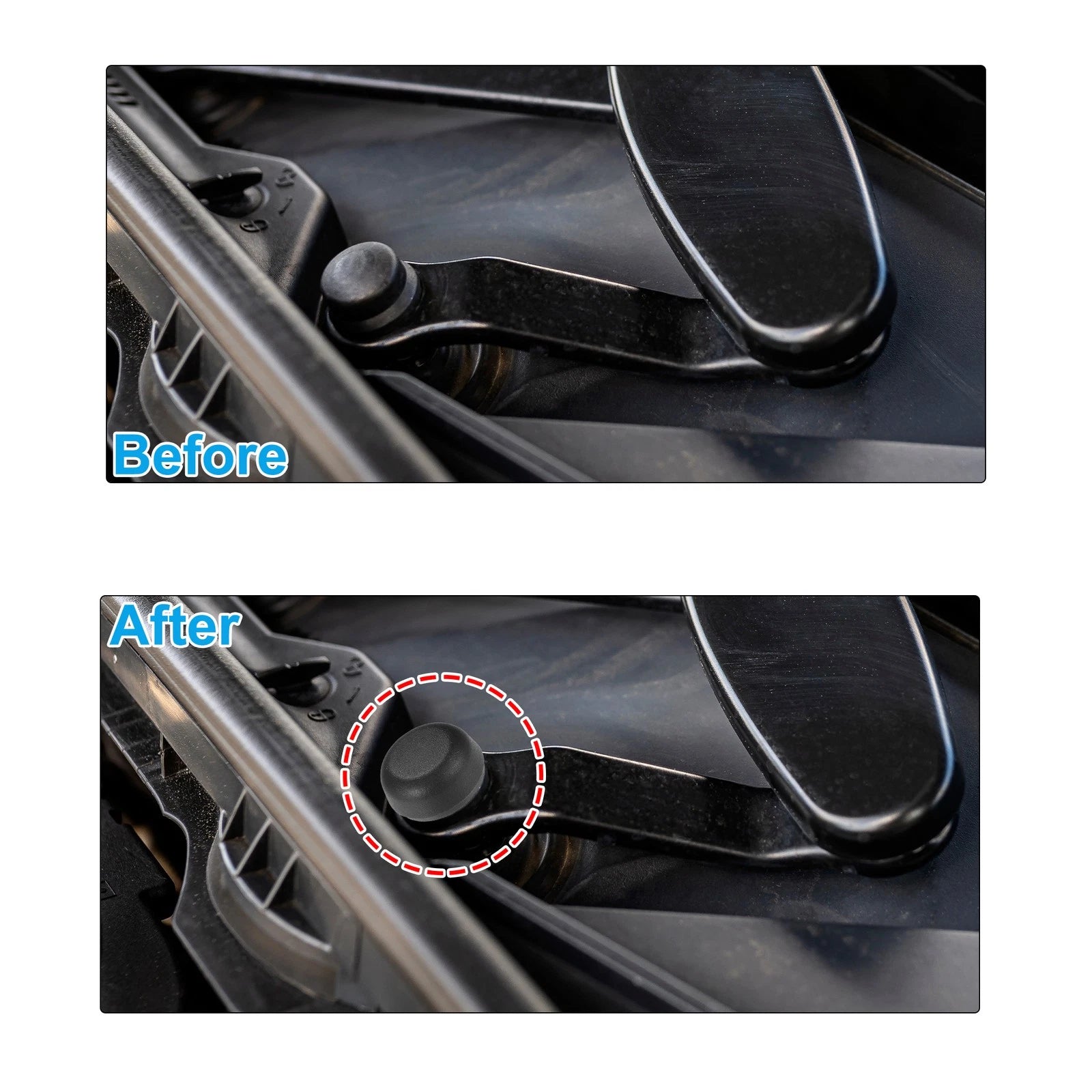 Front Windshield Wiper Arm Nut Cover Cap Replacement for Buick Cascada (2016–2019)