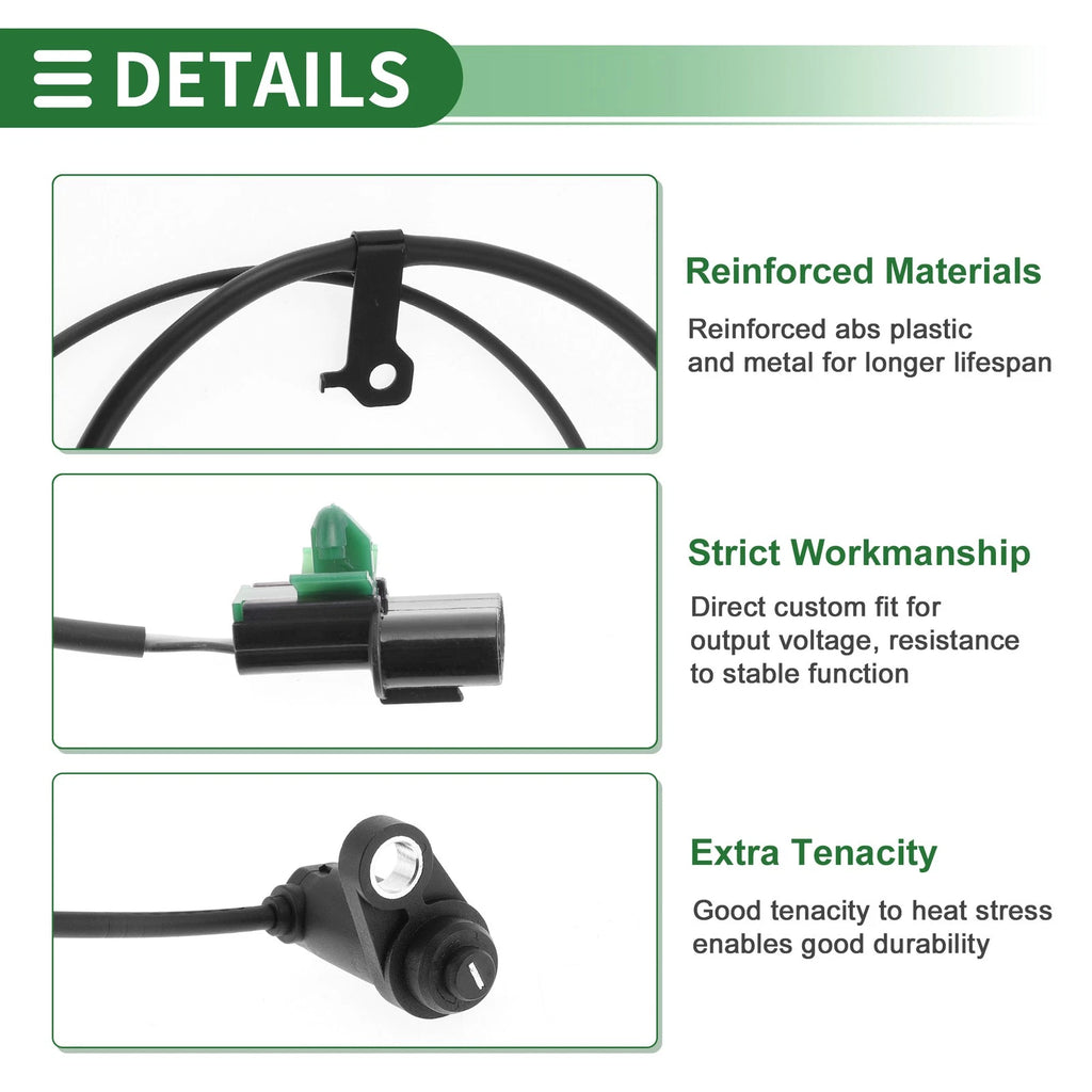 ABS Wheel Speed Sensor Replacement for Mitsubishi Montero Sport (2009–2015)