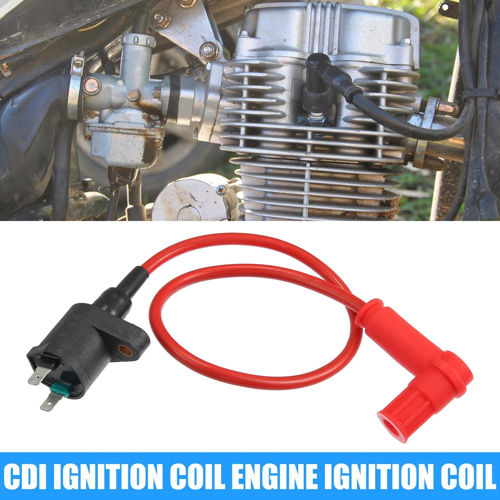Motorcycle CDI Ignition Coil Replacement for 50cc Pit Dirt Bike (2000–2024)
