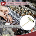 17mm 19mm Hexagon Spark Plug Socket Wrench for T Type (10.8x7.3cm)