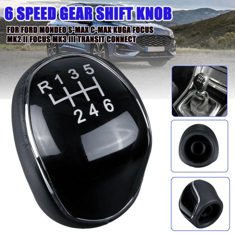 Gear Shift Knob with 6 Speed Scheme for Ford (2010) 12.5mm
