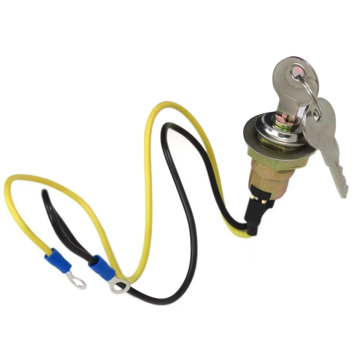 Ignition Key Switch 2 Wires for Ford Lawn Mower (8N3679C, 1100-0959)
