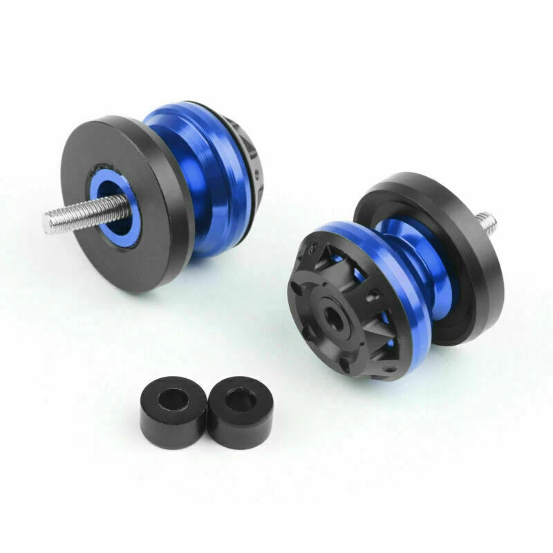 CNC 6mm Swingarm Sliders Spools for Yamaha YZF R1 R6 R6S FZ6 FZ8 XJR 1300 (2000–2023)
