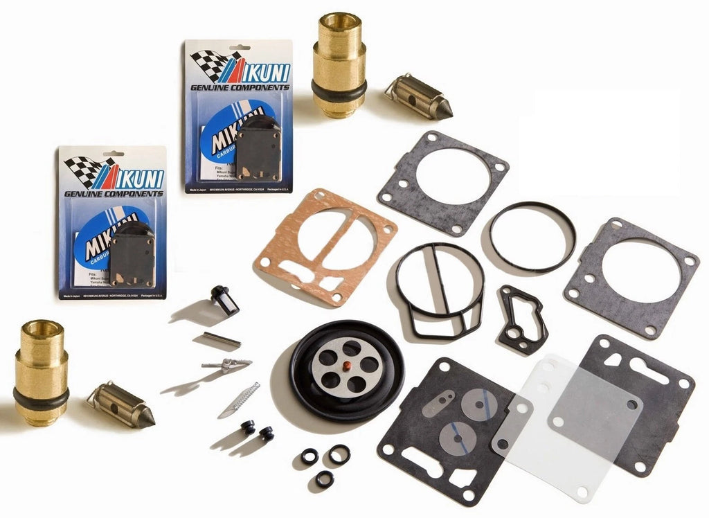 Mikuni Dual Carb Rebuild Kit & Needle Seat for Yamaha XL XLT 800 (2000–2004)