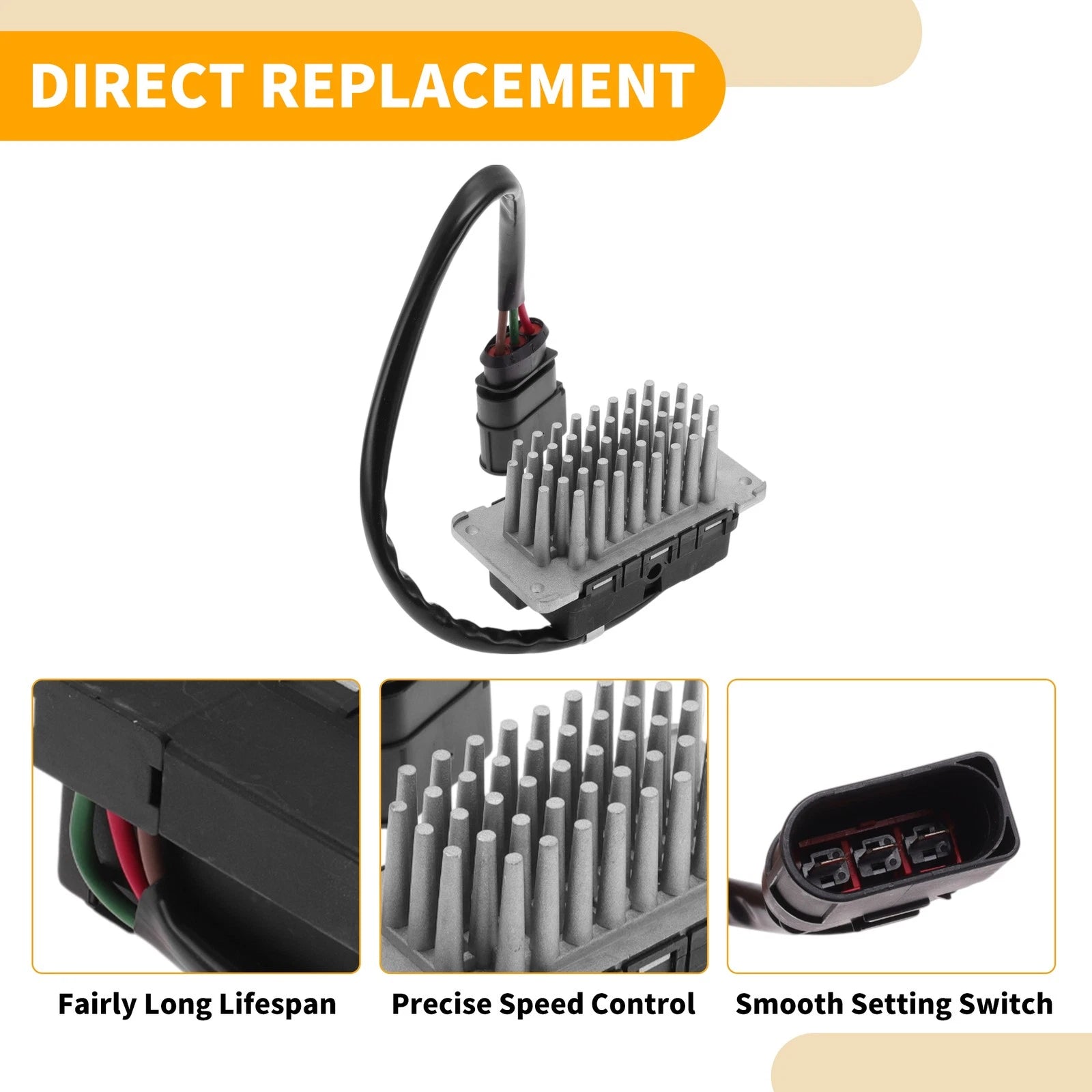 HVAC Blower Motor Resistor No 3 for Volkswagen Phaeton (2004–2009)