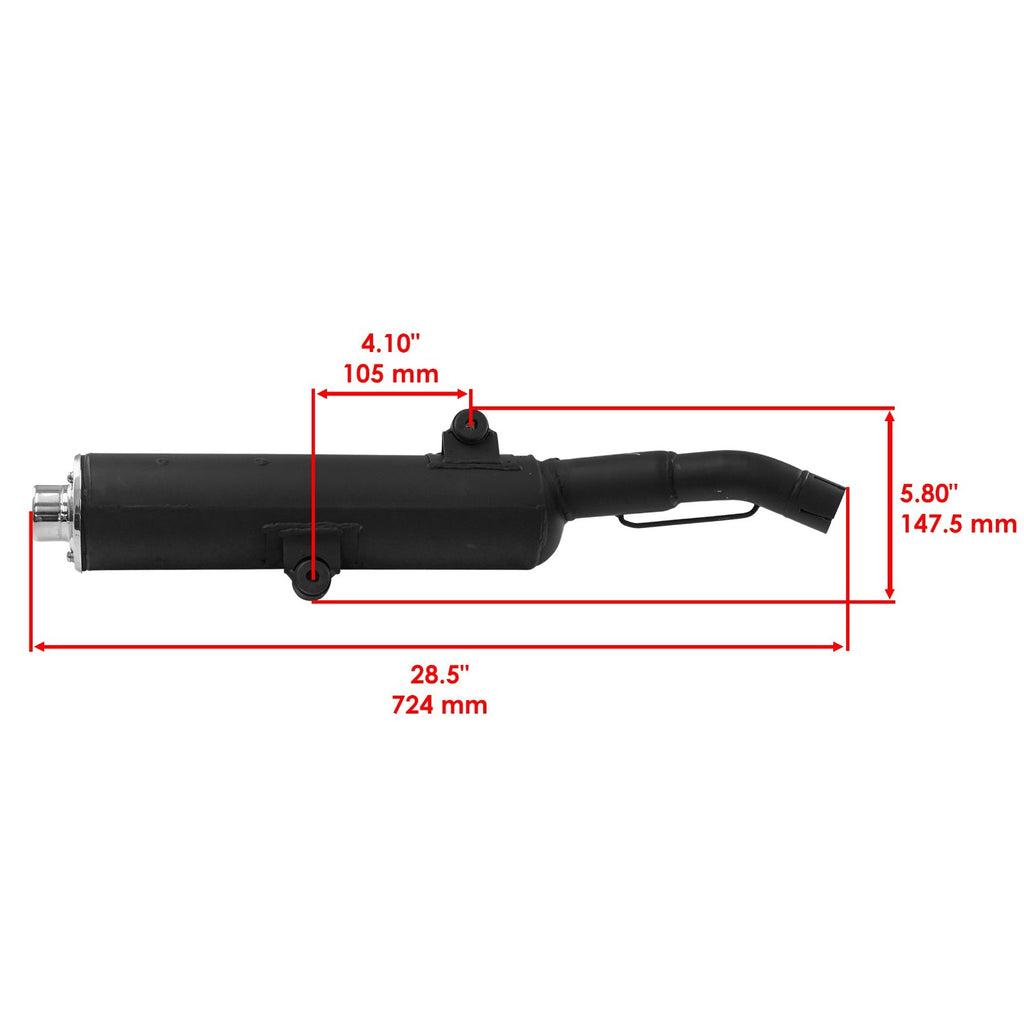 Exhaust Muffler with Spark Arrester Replacement for Suzuki LTZ400 (2003–2014)
