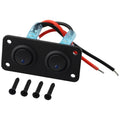 2 Gang Rocker Toggle Switch Panel for Car 12V (LED)