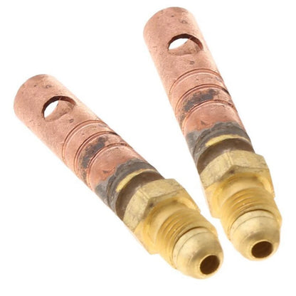 2X Gas-and Line Adapters for 3/8-24UNF Copper Welding