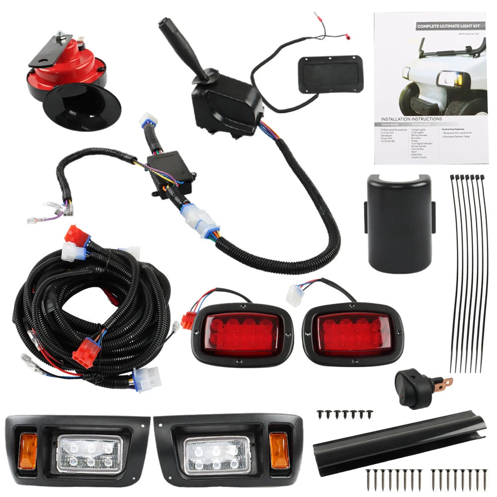 LED Headlight and Tail Light Kit for Club Car DS (1993–Present)