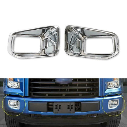Chrome Front Fog Light Trim for Ford F-150 (2015–2018)