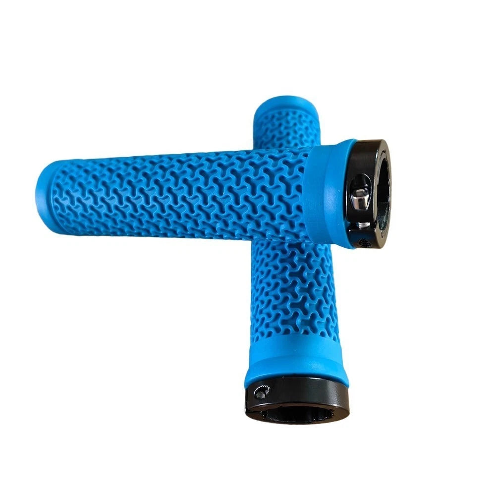 Non-Slip Bicycle Handle Grips with Aluminum Lock Ring