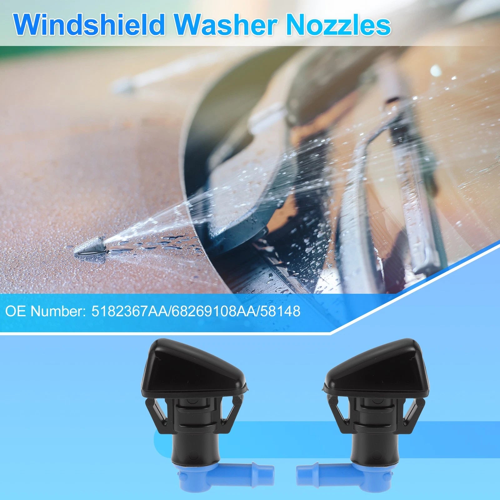 Windshield Washer Nozzle for Dodge Durango (2011–2023) No. 5182367AA