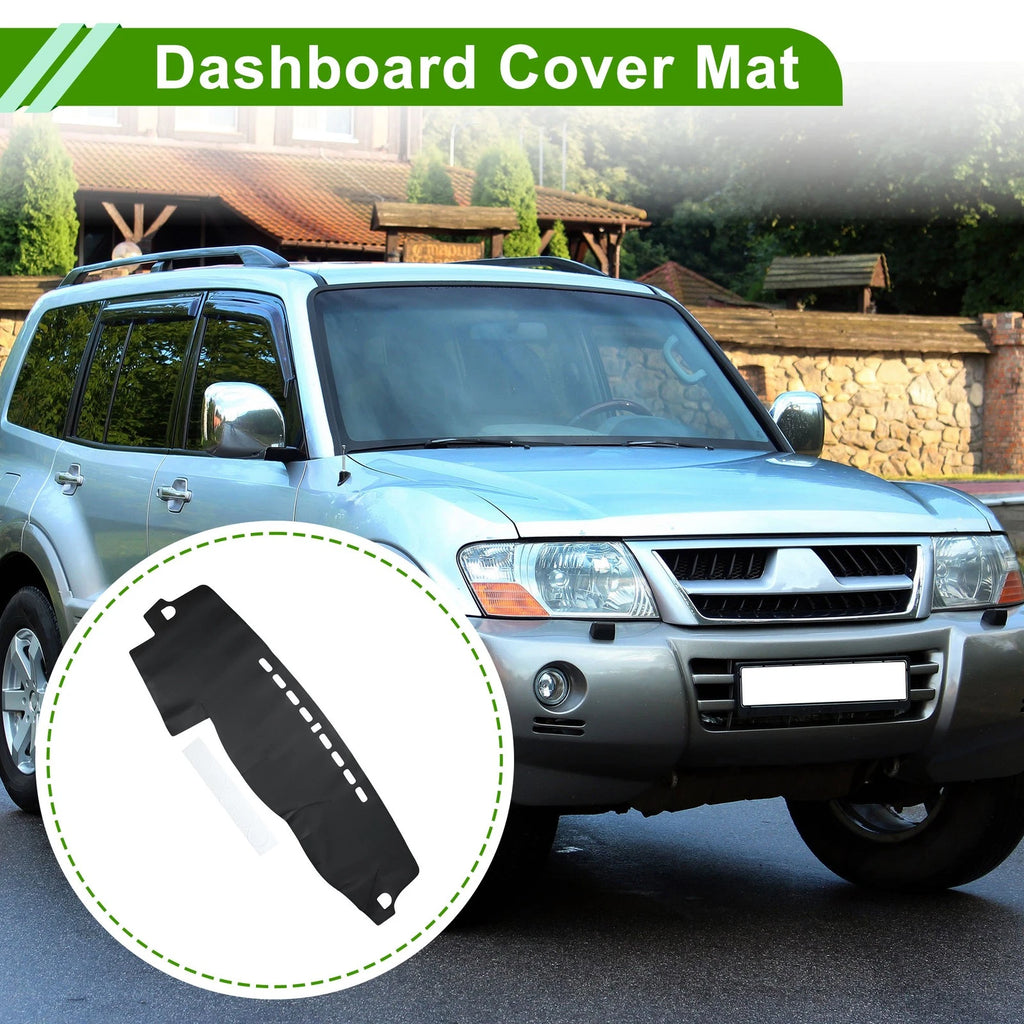 Dashboard Cover Mat for Mitsubishi Pajero (2008–2016) Black