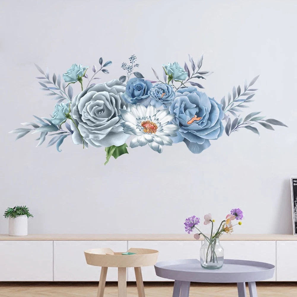 Peony Wall Sticker for Bedroom (30x90cm)