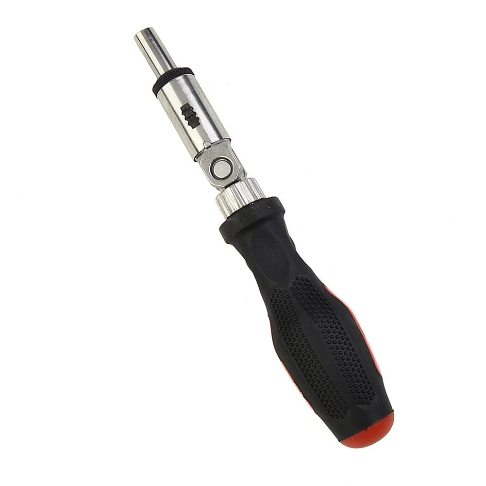 Ratchet Screwdriver 1/4 Inch with Left Right Rotating TPR Handle
