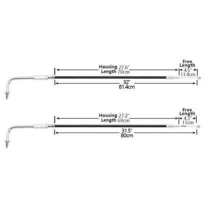Throttle Cable Wire for Harley Sportster Iron 883 1200 XL883 XL1200 (2010–2023)