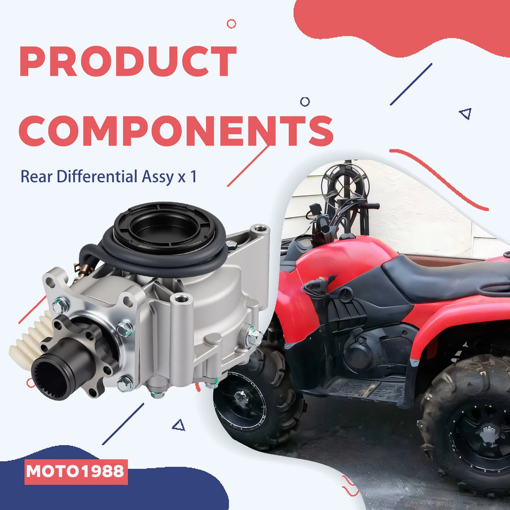 Complete Rear Differential for Yamaha Grizzly 660 YFM660F (2002–2008)