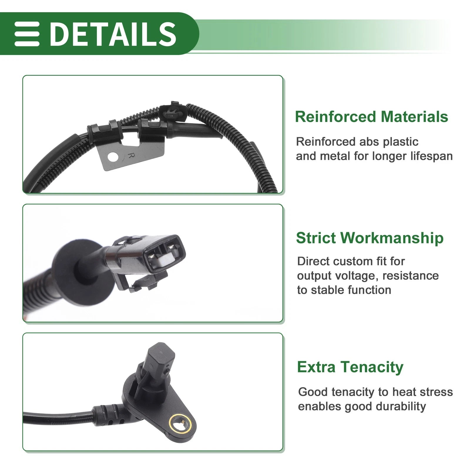 ABS Wheel Speed Sensor Left Front Replacement for Hyundai Tucson (2016–2021)