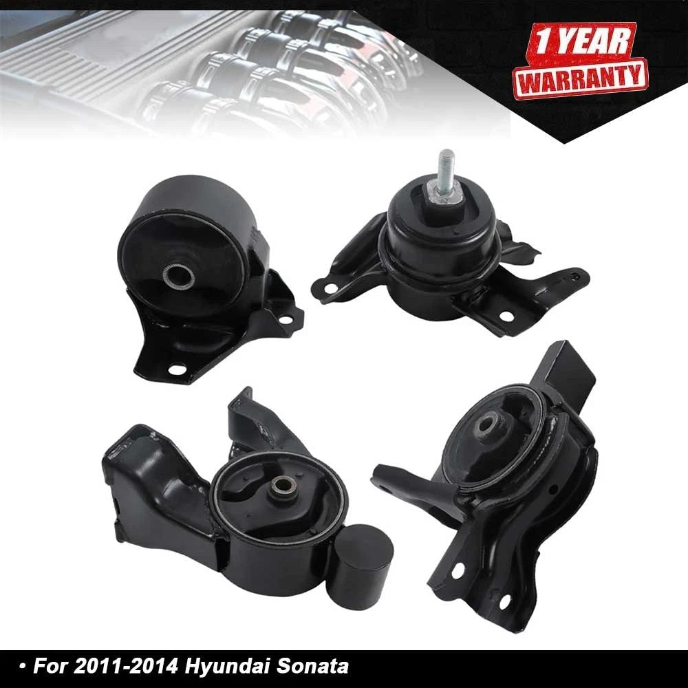 Set of 4 Engine Motor & Trans Mounts for Hyundai Sonata (2011–2014)