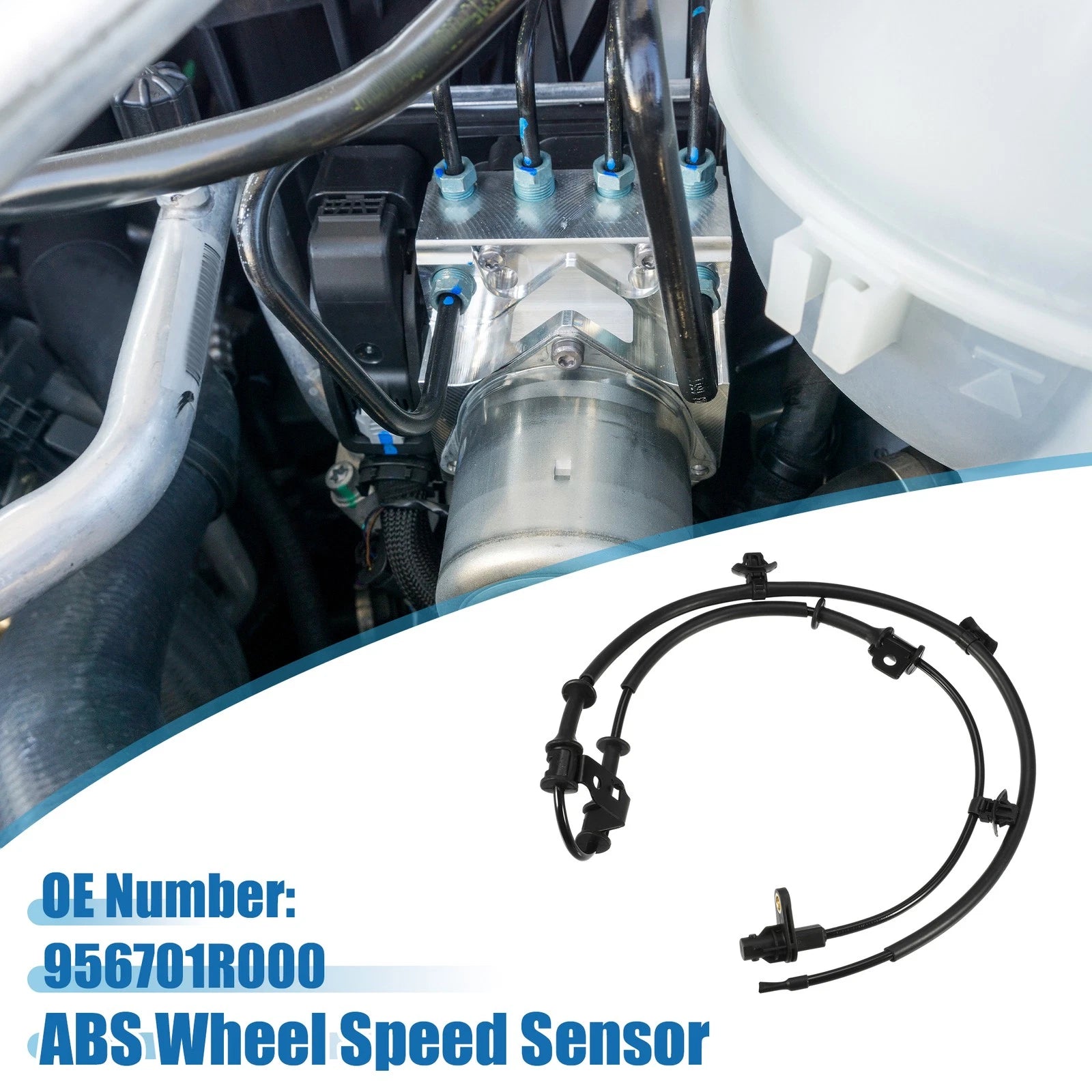 ABS Wheel Speed Sensor Front Right Replacement for Hyundai Veloster (2012–2017)