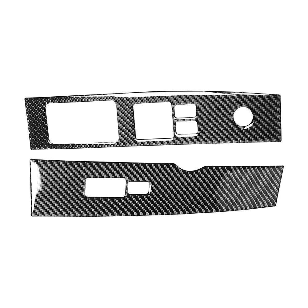 Carbon Fiber Interior Window Regulator Panel Cover Trim for Nissan 350Z (2003–2009)