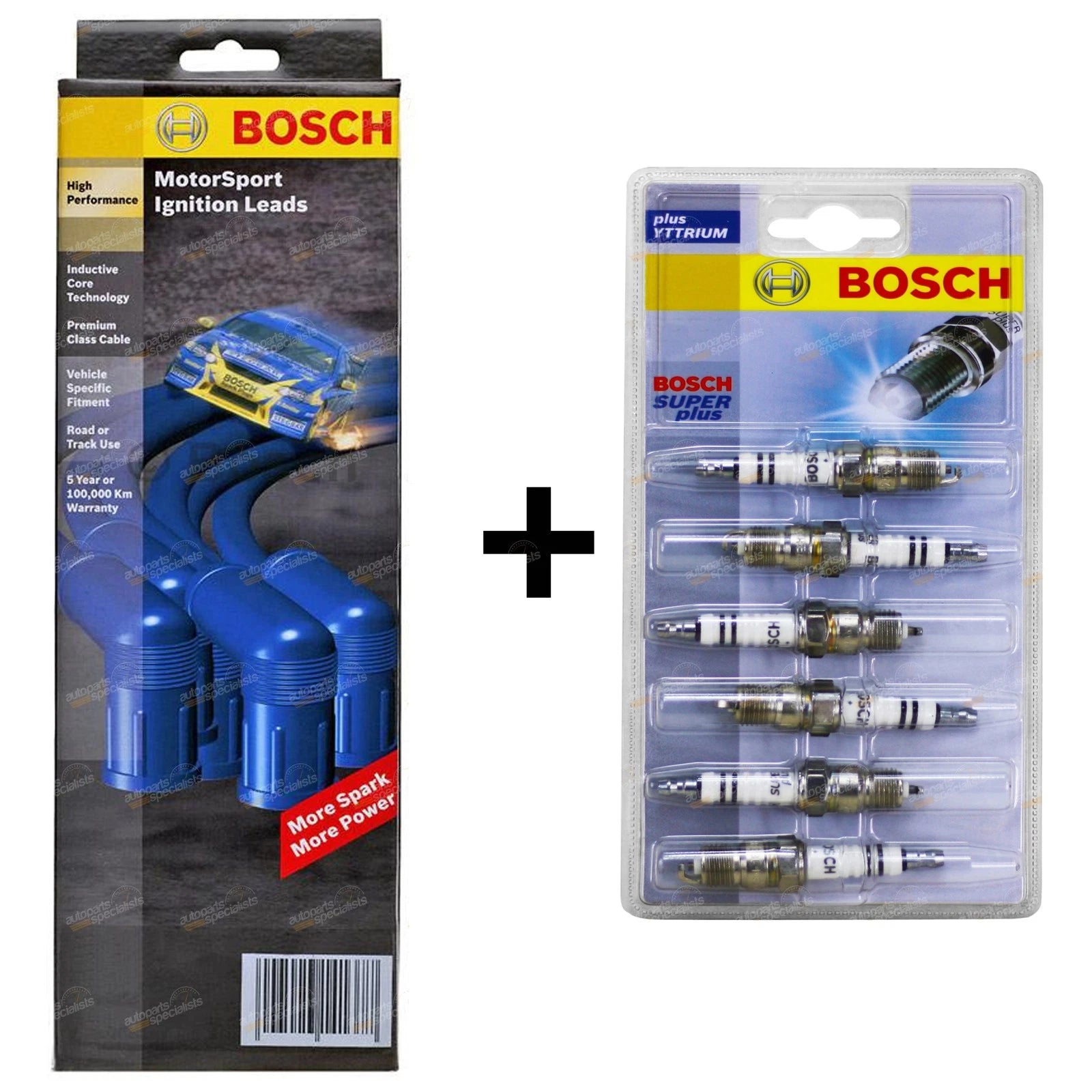 Ignition Lead & Spark Plug Set for Ford AU Falcon Fairmont LTD (1998–2000)