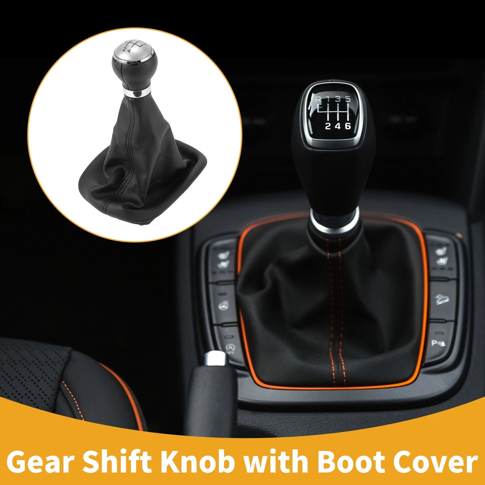 Gear Shifter Knob with Cover Replacement for VW Passat (2005–2010)