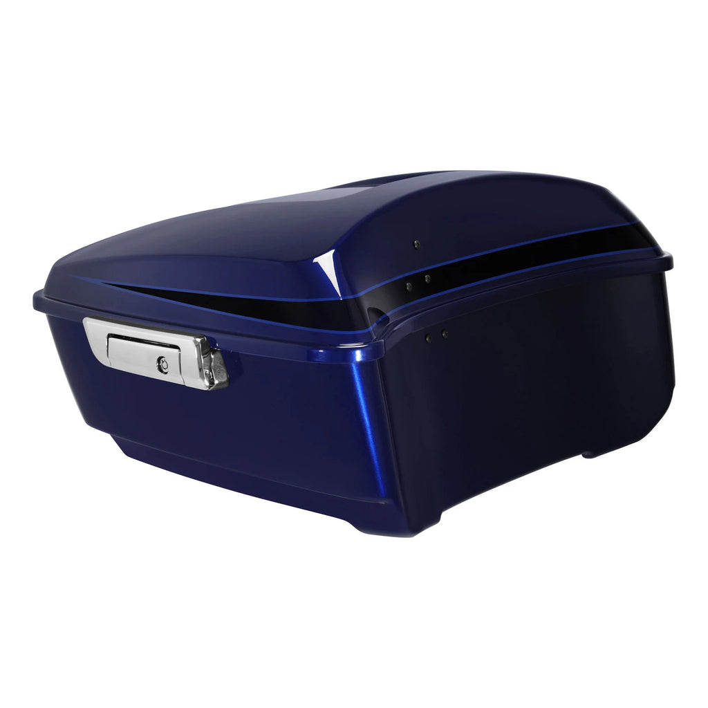 Trunk for Harley Touring Glide (2014–2025) Blue/Black Sunglo