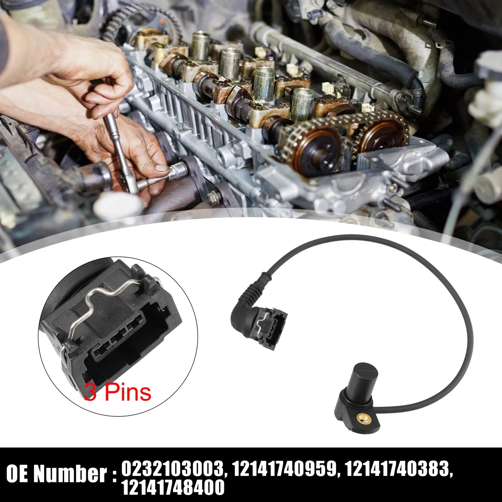 Camshaft Position Sensor for BMW 325i 525i E36 E34 (1993–1995) 12141740959