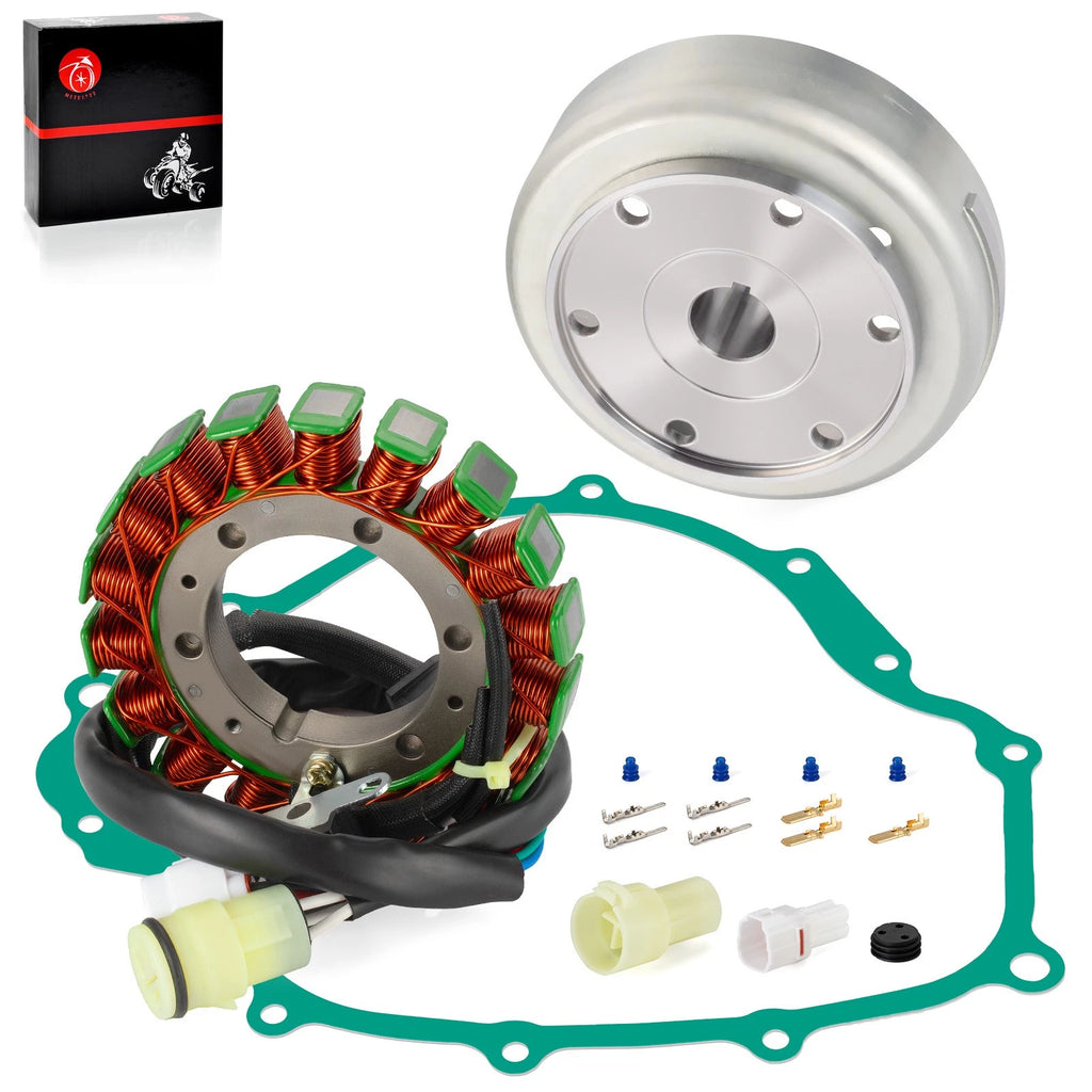 5KM-81450-11-00 Flywheel and Stator for Yamaha Grizzly 660 (2003–2008) Rhino 660 (2004–2007)