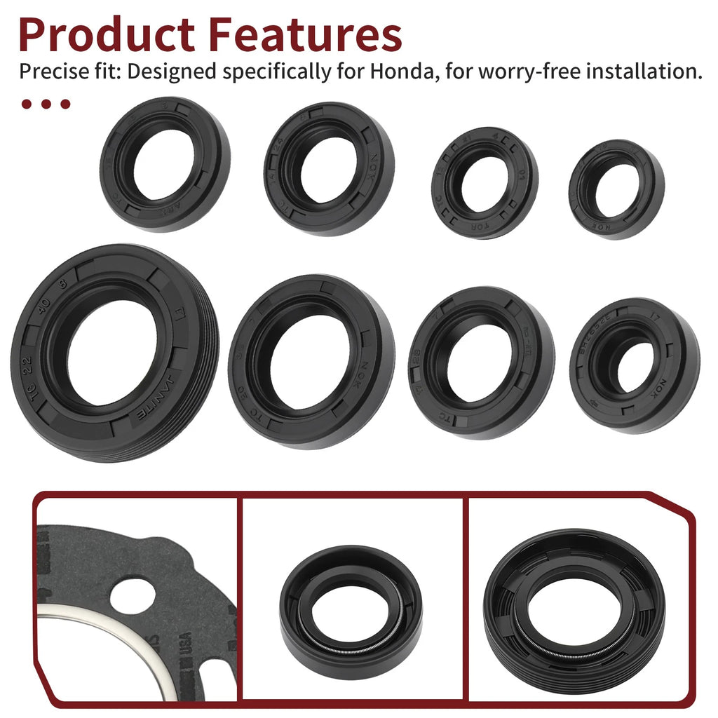 Complete Gasket and Oil Seals Kit for Honda CR80R (1986–1991)